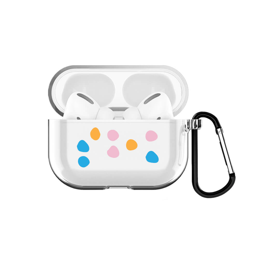 Colored Ballz AirPods Pro Şeffaf Kılıf